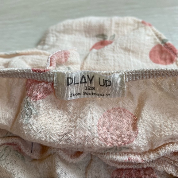 Play UP Cotton skirted bloomers peach print 12M - Picture 3 of 3